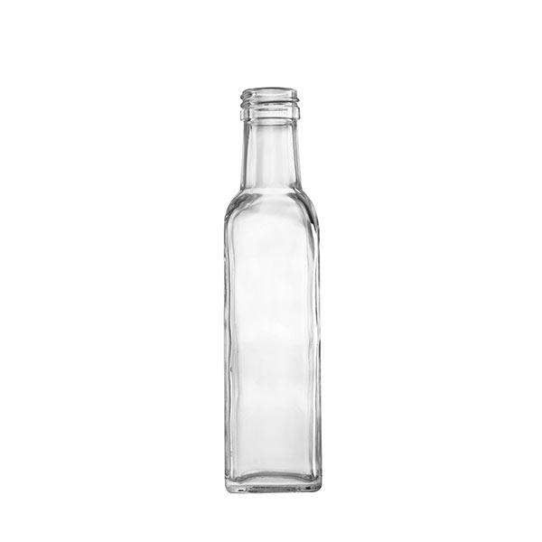 Glass Olive Oil Bottle 250ml Flint without lid (24 Carton Pack)