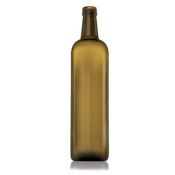 Glass Olive Oil Bottle 1000ml (1L) Antique without lid (12 Carton Pack)