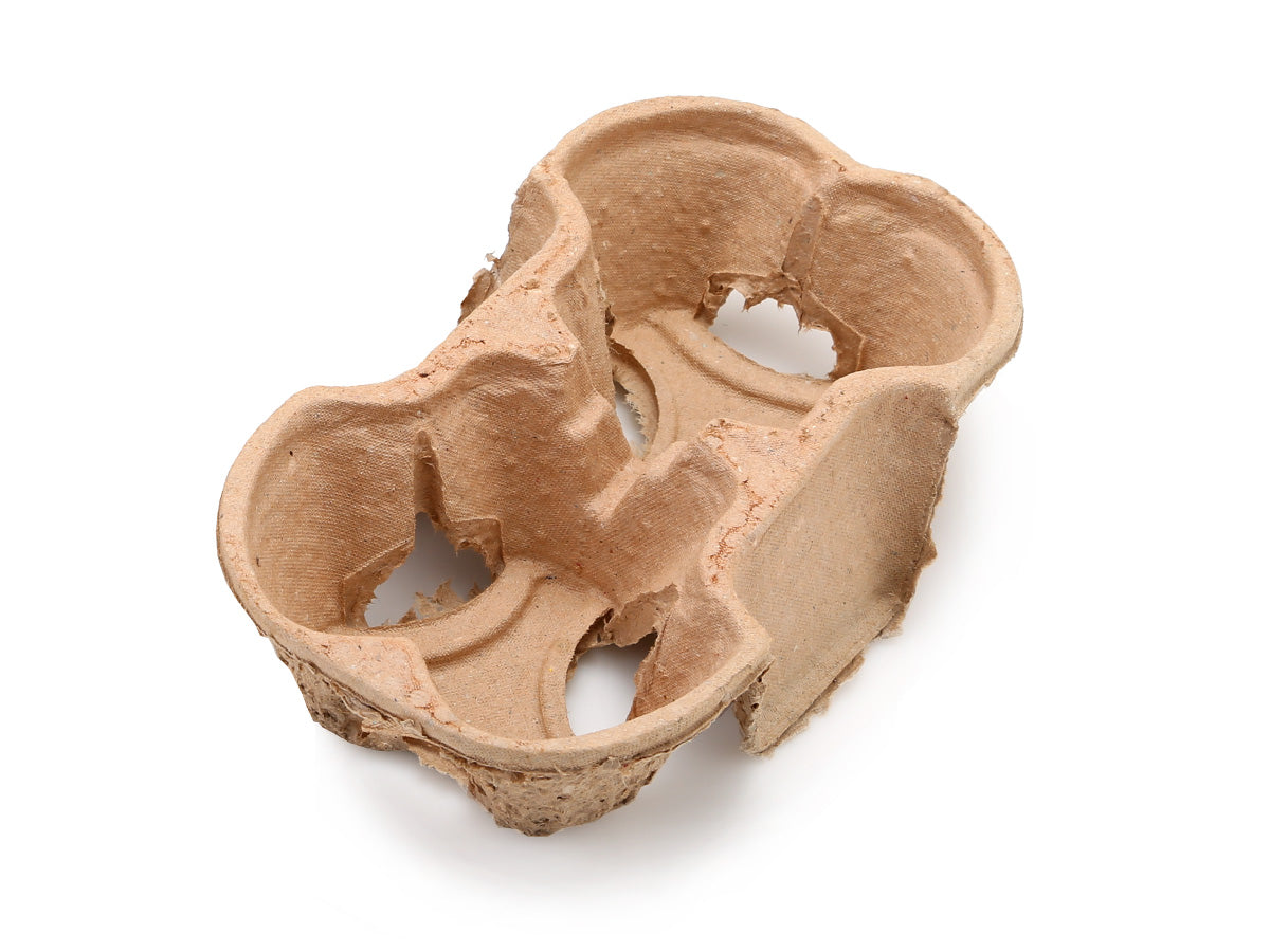 Biodegradable 2 Compartment Cup Holder – Recycled Paper